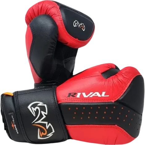 Guantes de boxeo Rival RB10 Intelli-shock Bag, color negro, talla M.
