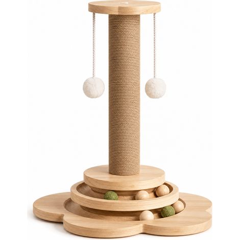 Poteau à griffer pour chat en sisal en panneau 40 x 24 cm (1/5)
