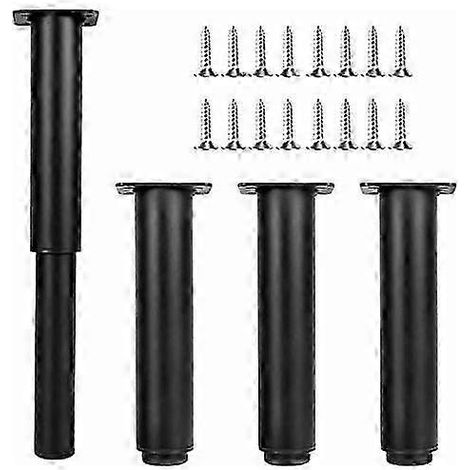 Pieds de meubles réglables 18-30 cm, pieds de canapé en métal avec vis, lot de 4 (version 1110) (1/5)