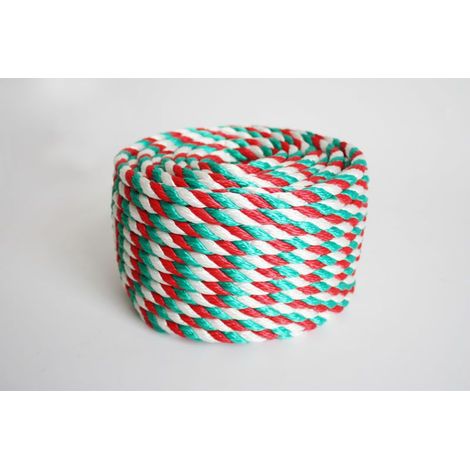TrendLine Seil 10 mm x 30 m, grün - weiß - rot 07632811389296 2077632814570 Trendline 2077632814570 0763281457