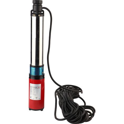 Pompe immergée solaire puits profond 48V 60V, débit 4/5m-45/55m, haute levée, moteur DC, câble 20m, pour forage domestique et irrigation (1/5)
