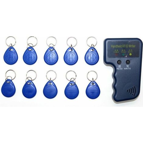 Palmare 125 KHz RFID ID Card Copier Writer Duplicatore Programmatore Reader Codice Scrivibile EM4305 ID Portachiavi Tag Card Key Card (1/4)
