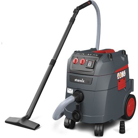 Starmix – Aspirateur industriel iPulse L-1635 – 1600W – Dépression 280 mbar – Volume 35L – Pour chantiers humides et poussières tenaces
