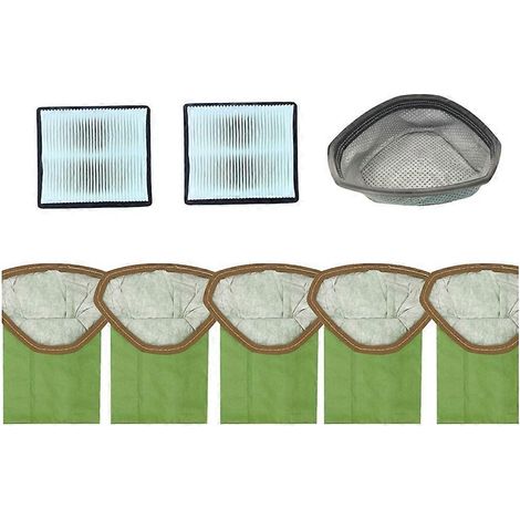Lot de 8 pièces filtre poussière Barrier et sacs à poussière pour ProTeam GoFit 3/GoFit 3 sans fil/GoFit 3 PH Backpack Aspirateur pièces détachées (1/5)