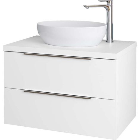 kielle Idolio - Armario con placa bajo el lavabo 80x54x50 cm, con recorte, blanco brillante 50024800