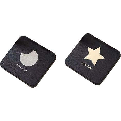 Miroir Portable - Double Face - 7,5 cm - Compact Pour Voyage Et Maquillage - 1 Pièce (1/5)