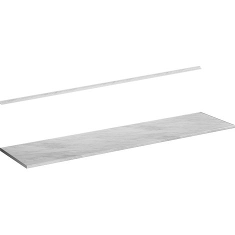 Plan de travail cuisine R-Line, Marbre blanc, 240 cm, Vicco