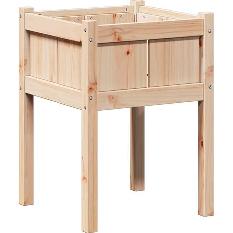 Maison Exclusive - Garten-Pflanzgefäß Natur 50 x 50 x 70 cm Massi