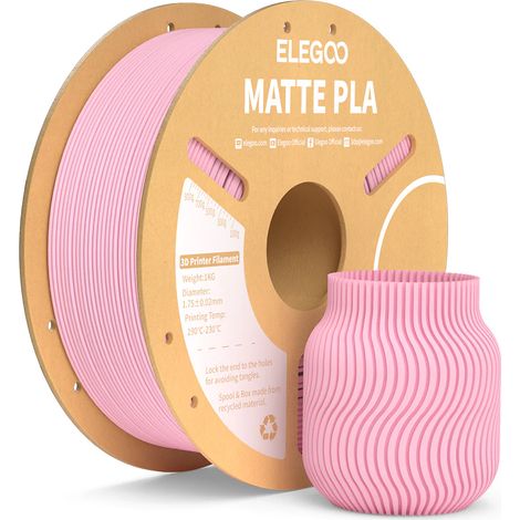 Elegoo PLA Filament, matt Sakura Pink, 1 kg (1/4)