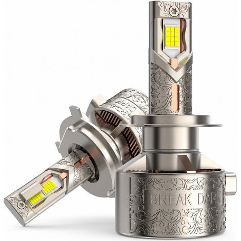 Lampadina LED per Fari Auto REDSEA R36, Attacco 9007, 270 W, 27000 lm, 4 Tubi in Rame, Oro Champagne (1/5)