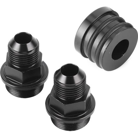 Adaptateur M28 vers 10AN pour reniflard de bloc arrière, compatible avec Honda B16 B18C (noir) (1/5)