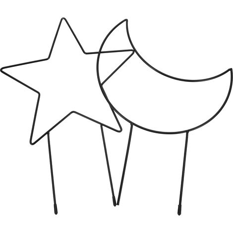 pièces Lune et support à cinq branches en métal pour le jardinage (1/5)