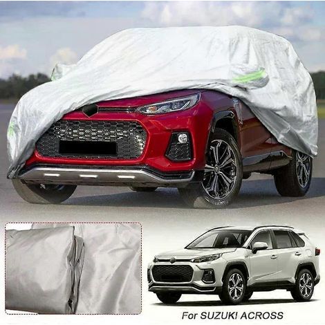 Housse de voiture imperméable en polyester 210T pour SUZUKI ACROSS, GRAND VITARA, IGNIS, JIMNY, S-CROSS, SX4, SWACE, SWIFT, VITARA, ESCUDO, anti-UV (1/5)