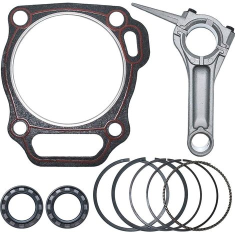 Bielle avec joint d'huile Joint de cylindre Kit de segments de piston Compatible avec moteur Honda GX390 13CV 13010-ZF6-003,12251-ZF6-W00 (1/5)
