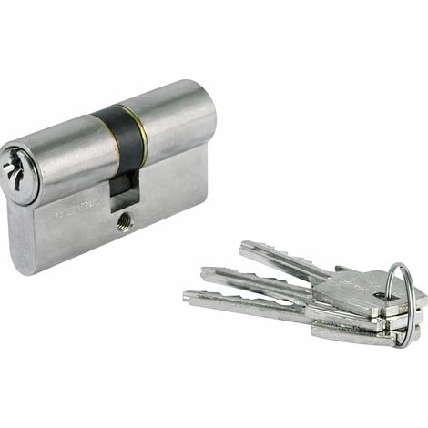 Cylindre double varié TE5 MV 78565B - 40 x 70 - Laiton nickelé - TESA - 50304070NKA (1/4)