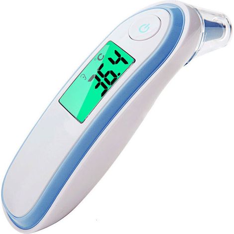 thermomètre numérique à infrarouge pour usage domestique, sans contact, avec écran LCD, pour bébé et adulte, mesure (1/5)