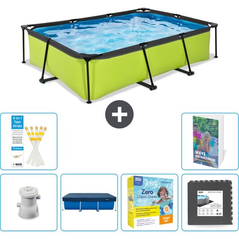 Exit Pool Rechteckig - 300x200x65 cm - 7-teilig S259