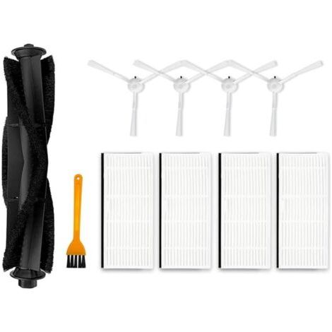 Kit de 10 brosses latérales principales pour aspirateurs Robots pour Ultenic pour T10, 1 Brosse Rouleau Principale, 4 filtres HEPA (1/5)