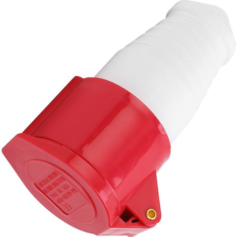 Connecteur industriel étanche 380415V 16A 4 broches (3P+E) antidéflagrant, prise mâle/femelle robuste pour environnement sévère. (1/5)