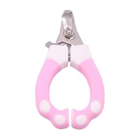 Pet Nail Clippers Size L - Stainless Steel Nail Clippers - Claw Scissors with Lock - Pink (1/5)