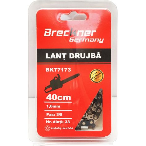 Catena per motosega passo 3/8, 33 denti, 1,6 mm, lunghezza 40 cm Breckner Germany (1/3)