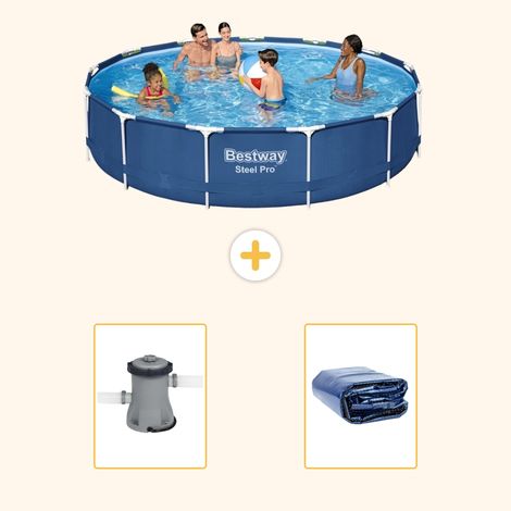 Bestway Bestway Steel Pro Ronde - 396x84 cm - 3-pièces  S22312 (1/5)