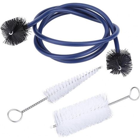 Kit 3 pièces écouvillon, brosse serpent 80 cm, poils doux, entretien tubes cuivre, musiciens (1/5)