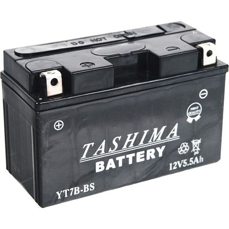 Batteria al Piombo sigillata senza manutenzione 12V, 6A. L: 150, L: 65, H: 93mm, + a sinistra per scooter, moto, quad. (con acido inclusa)