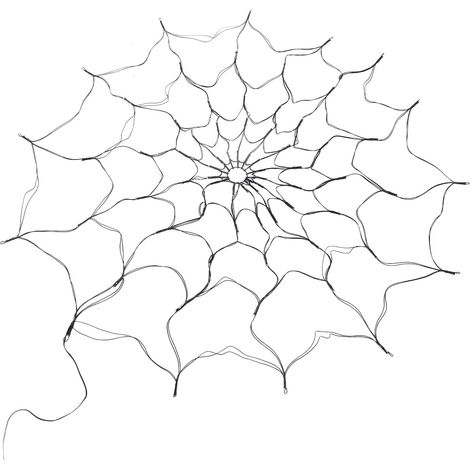 Künstliche Spinnennetz-Lichterkette, 1,2 m Durchmesser, 8 Lichteffekte, Halloween-LED-Dekorationsbeleuchtung, Orange (1/5)