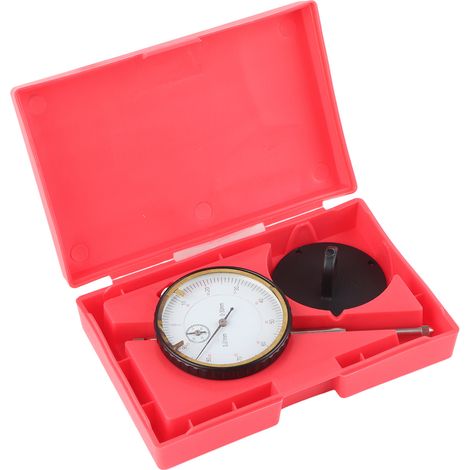 Comparateur à cadran, mouvement en laiton, 7 roulements, tête de sonde en acier rapide, outil de mesure 0-30 mm