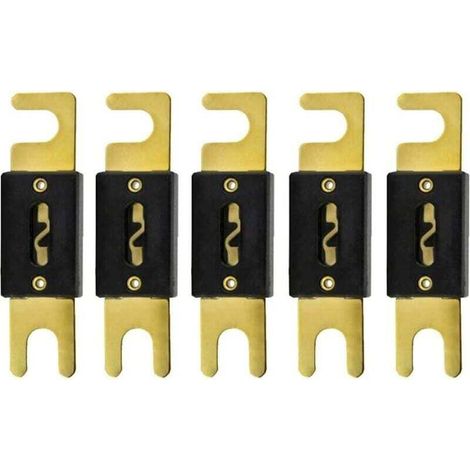 5 X 150A Fusible ANL Voiture Automobile l'audio Puissance sécurité protéger Tube de Verre plaqué Or Protection-Crezuo
