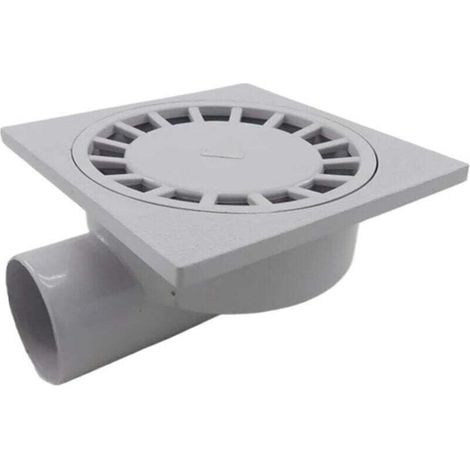 75mm PVC wall mounted shower drain, high strength ABS drain plug, high flow side drain. (1/4)