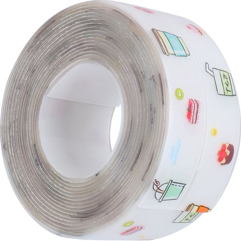 Selbstklebendes, wasserdichtes Dichtungsband für Küchen- und Badezimmerspülen zur Abdichtung von Beckenrändern, 38 mm x 3,2 m (1/5)