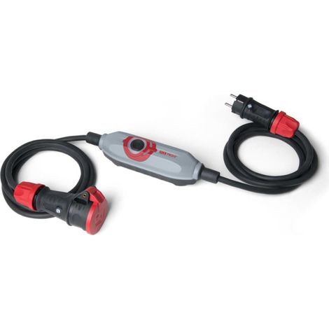 Personenschutz-Zwischenschalter PCE PRCD-S+ mit SCHUKO Stecker und Kupplung nach BGI 608 IP 55 (1/3)
