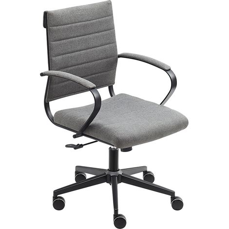 Silla de Oficina Cádiz Antracita - Tela - Black Steel Edition