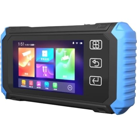Testeur de caméra IP testeur de vidéosurveillance 5.5 Pouces IPS HD testeur d'écran Tactile Pleine Vue caméra analogique 8MP POE CVI TVI AHD testeur de Moniteur(TI-X550-ACHT) (1/5)