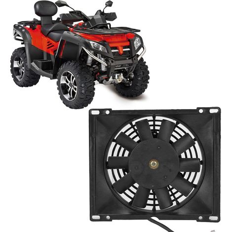 Ventilateur de refroidissement de radiateur rectangulaire 12 V pour motos, quads et VTT de 150 cc, 200 cc et 250 cc. (1/5)