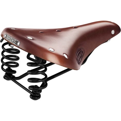 Selle Vélo Cuir Courte Marron - Confort Cycliste Route - Brooks