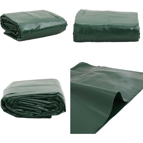 Bâche vert 3x6 m 650 g/m² - Couverture Imperméable - Bâche Extérieure - Bâche De Protection - Bâche Verte - Bâche Résistante - Home & Living (1/5)