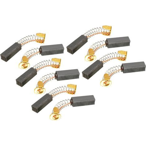 Mapa de abastecimiento 19 mm x 7 mm x 6 mm Escobillas de carbón para motor eléctrico, cinta de correr, cortacésped de madera, cortacésped laminado, 80 unidades (1/3)