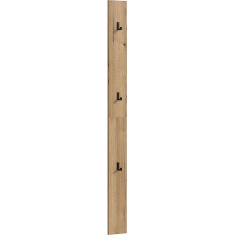 Naro Wandgarderobe 3 Haken Eiche Dekor.