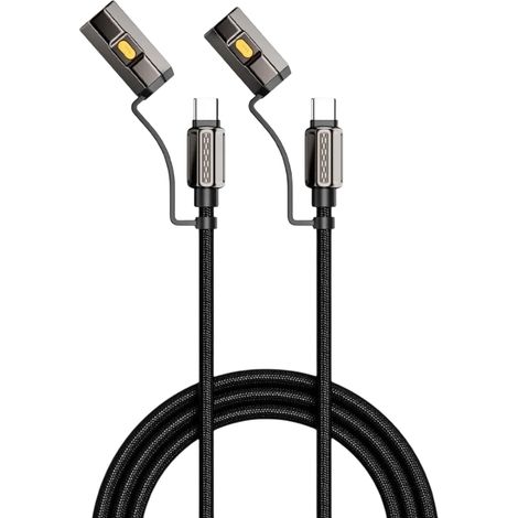 Cabo Ultra-Resistente Carregamento Rápido 3 em 1 240W USB-C