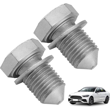 2 PCS Bouchon de Vidange d’Huile Universel, Bouchon Vidange Huile Moteur, Boulon de Vidange en Acier Alliage, Bouchon de Vidange de Carter d’Huile, Compatible avec Voitures et Motos (1/5)