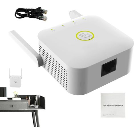 Internet Extender WiFi-Verstärker, WiFi-Repeater, Internet-Booster, kabelloser Outdoor-WiFi-Extender, Outdoor-WiFi-Extender, weißer WiFi-Extender mit großer Reichweite für Zuhause, Büros