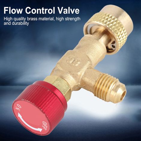 Válvula de control de flujo de latón de 1/4''-5/16'' para línea de carga de refrigerante R410A (1/5)