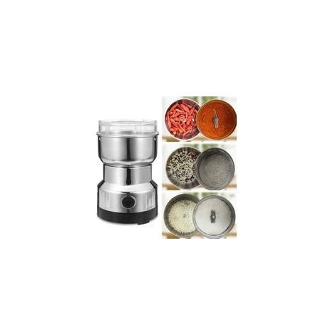 Moulin à café électrique, moulin à graines de lin, à noix, à poivre et à épices, mixeur en acier inoxydable (1/3)