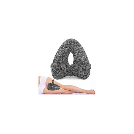 Coussin de genou pour les personnes endormies sur le côté, coussin orthopédique pour les jambes, coussin ergonomique avec ceinture, coussin pour personnes dorment sur le côté en mousse à mémoire de