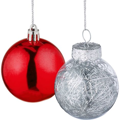 Set di 101 palline di Natale decorative e scintillanti per albero atmosfera festiva 4 x 3 cm in plastica dorata 130015825