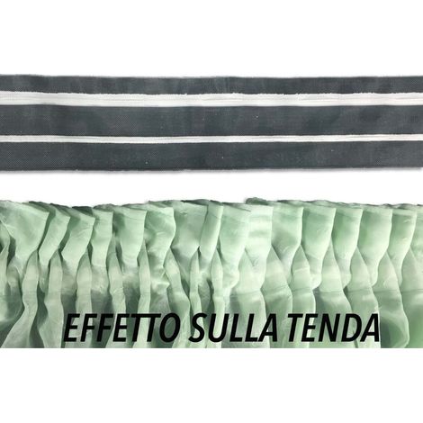 FETTUCCIA Per TENDA Riloga ARRICCIA Tende Mod. ZIG ZAG A Metro