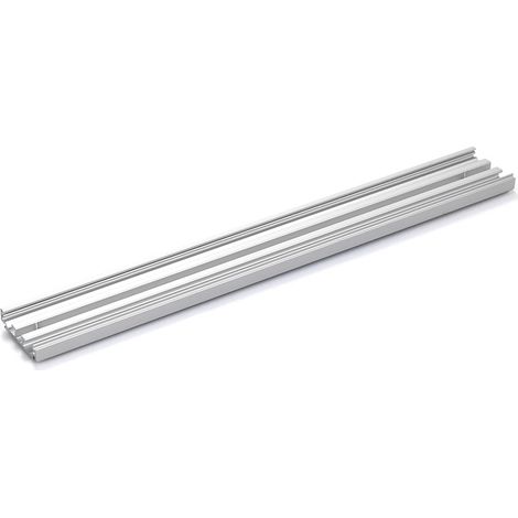 Zargenausgleichsprofil Wandmontage Aluminium Edelstahl-Look Länge 2050 mm Levolan 60 / 120 (1/3)